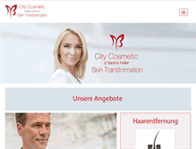 Tablet Screenshot of citycosmetic.at